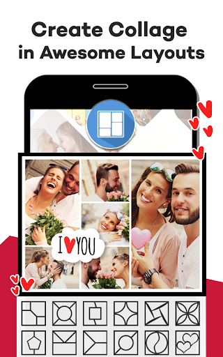 Photo collage maker and editor