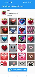 WASticker Heart Love Stickers