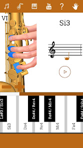 Screenshot 3 3D Saxofón Notas - Como Tocar android
