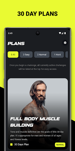 Screenshot of Dumbbell Training App