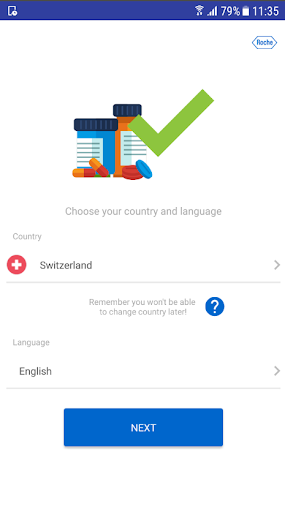 Android application Mobile Verification Roche screenshort