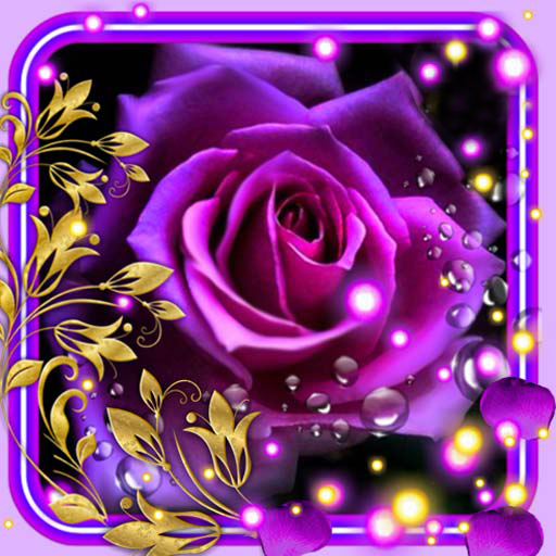 Purple Roses LWP  Icon