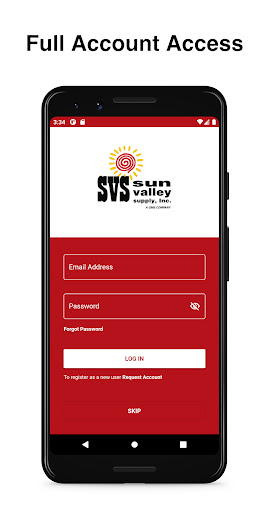 Android application Sun Valley Supply screenshort
