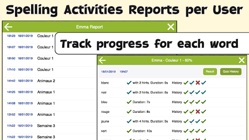 Screenshot of French Words - Learn spelling