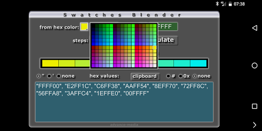 Swatches Screen 2