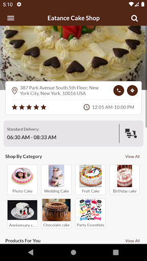 Eatance Cakeshop Screen 3