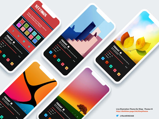 Android application Live Illustration KLWP Theme screenshort
