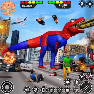 Angry Dinosaur City Rampage