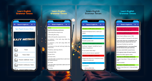 Android application Tense in English Grammar screenshort