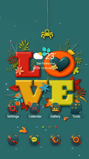 Android application Autumn Love Flower - Wallpaper screenshort