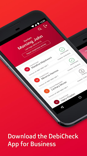Android application DebiCheck App for Business screenshort