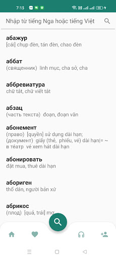 Từ điển phát âm Nga Việt Screen 3