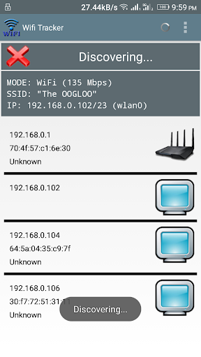 My WIFI Tracker Screen 3