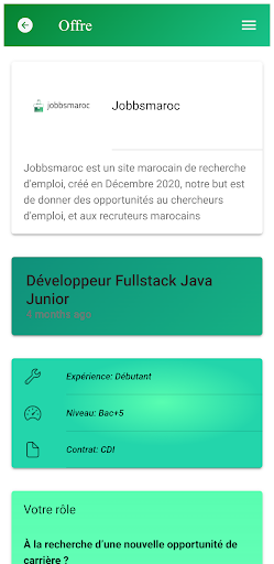Emploi maroc : Jobbsmaroc Screen 3