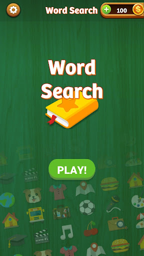 Screenshot of Word Search Game in English