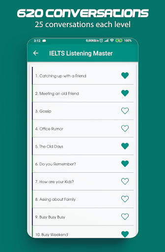 Practice IELTS listening Screen 2