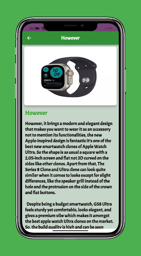 Android application smart watch GS8 ultra Guide screenshort