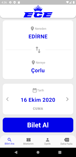 Android application Ece Tur Seyahat screenshort