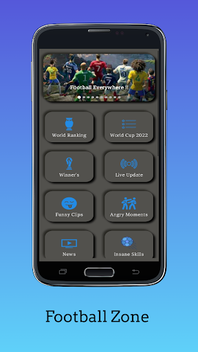 Android application Football Zone screenshort