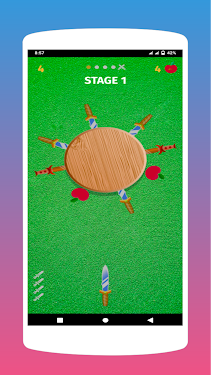 #1. Knife Throw (Android) By: Greens Tech