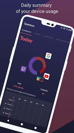 Android application Quantum: App Screen Time Stats screenshort