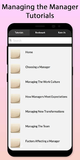 Android application Easy Managing the Manager Tuto screenshort