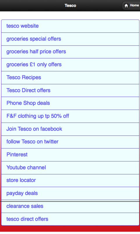 Android application UK Supermarkets Latest Offers screenshort