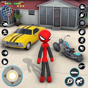 StickMan Rope Hero Spider Game 1