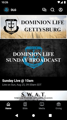 Android application Dominion Life Gettysburg screenshort