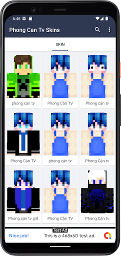 Android application Phong Cận Tv Skins Minecraft screenshort