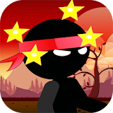 Black ninja punch adventure icon