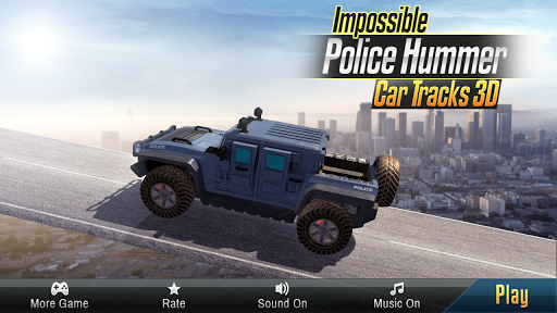 Android application Impossible Ramp Hummer Car 3D screenshort