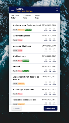 Android application Boatchecks screenshort