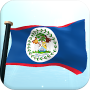 Belize Flag 3D Free Wallpaper