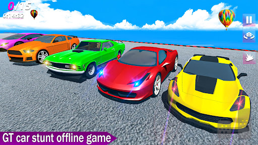 Android application US Car stunts 3D Car Race Game screenshort
