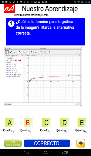 GeoGebra para graficar funcion Screen 3