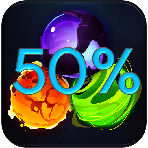 벽돌 부수기 : 50% 볼 logo