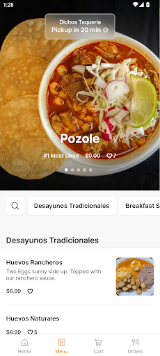 Dichos Taqueria Screen 2