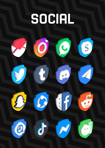 Screenshot of 3D Shield - Icon Pack