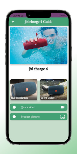 Android application jbl charge 4 Guide screenshort