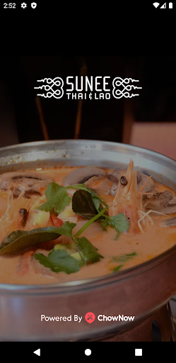 Android application Sunee Thai & Lao Kitchen screenshort