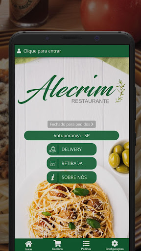 Android application Restaurante Alecrim screenshort