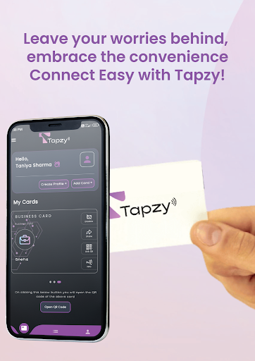 Android application Tapzy : Digital Business Card screenshort