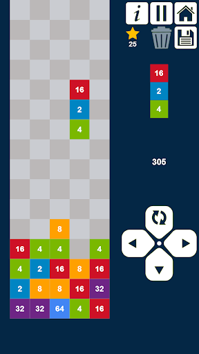 Télécharger Colonnes 2048: déposer et fusionner des nombres APK MOD (Astuce) screenshots 4