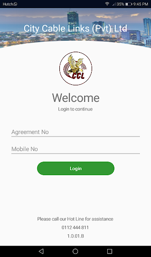 Android application City Cable TV Selfcare screenshort