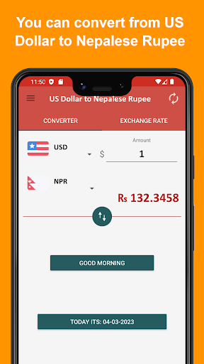 US Dollar to Nepalese Rupee Screen 2
