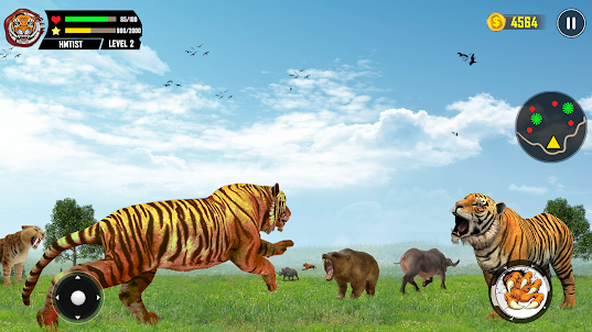 เสือป่า: เกมสัตว์ 3D