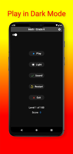 Android application Kindergarten Math screenshort