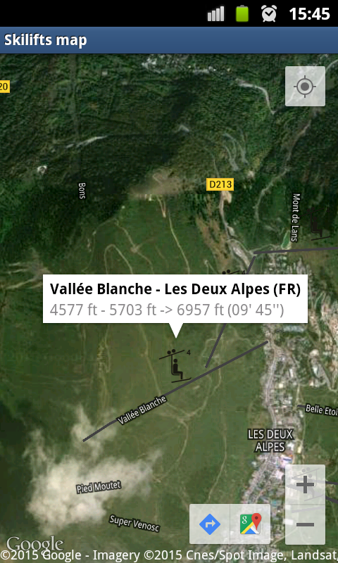 Android application Ski Trace Pro - GPS tracker screenshort