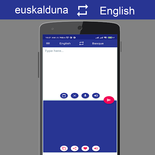 Android application Basque English Translator screenshort